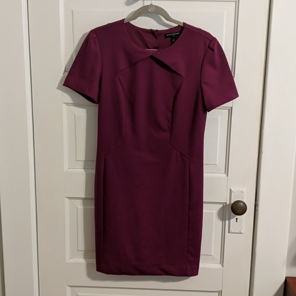 EUC Banana Republic Sheath dress purple sz 8